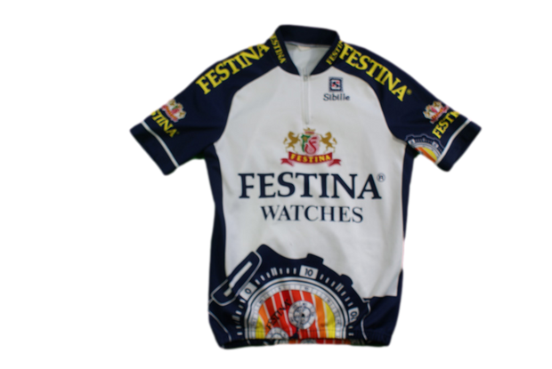 Maillot vélo rétro Sibille Festina