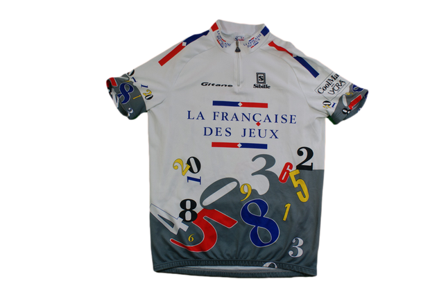 Maillot vélo vintage Sibille Française des jeux Gitane Coolmax