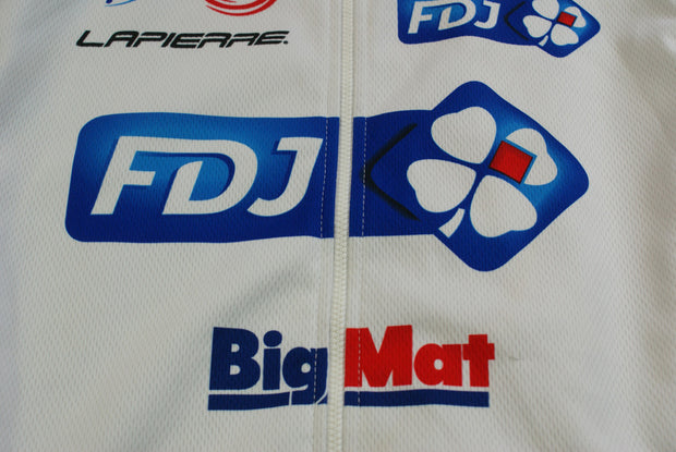 Veste vélo rétro sans manches Moa Française des jeux Lapierre UCI Bigmat