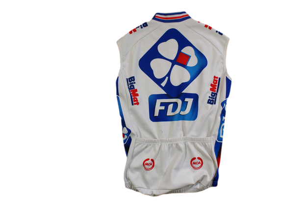 Veste vélo rétro sans manches Moa Française des jeux Lapierre UCI Bigmat