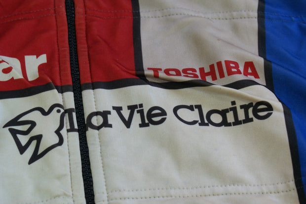 Veste vélo rétro La vie Claire Radar Toshiba