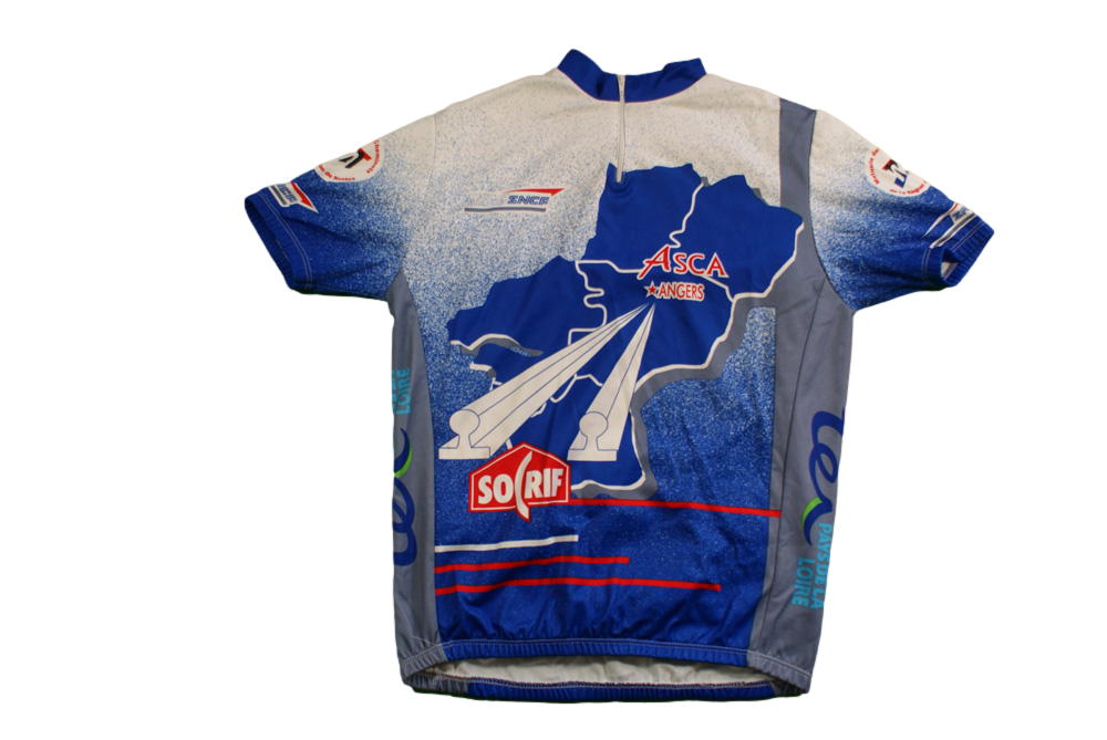 Maillot vélo rétro SNCF ASCA Angers