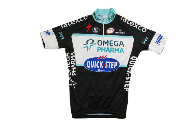 Maillot vélo vintage Vermarc Omega Pharma Quick Step Renson Latexco