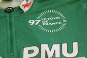 Maillot cyclisme vintage Nike PMU Tour de France 1997