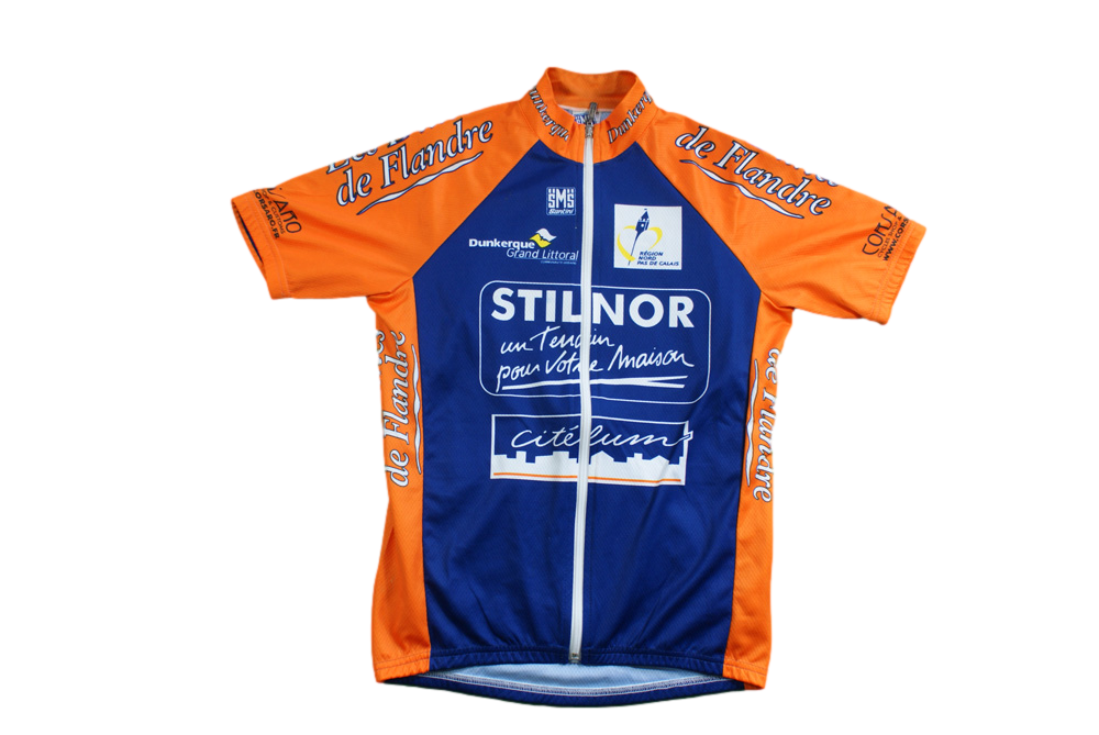 Maillot vélo rétro Santini Dunkerque Stilnor