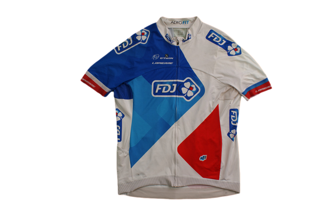 Maillot cyclisme vintage Decathlon Française des jeux Lapierre