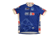 Maillot vélo rétro Decathlon Française des jeux UCI b'Twin Lapierre Le bleuet de France