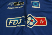 Maillot vélo rétro Decathlon Française des jeux UCI b'Twin Lapierre Le bleuet de France