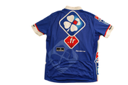 Maillot vélo rétro Decathlon Française des jeux UCI b'Twin Lapierre Le bleuet de France