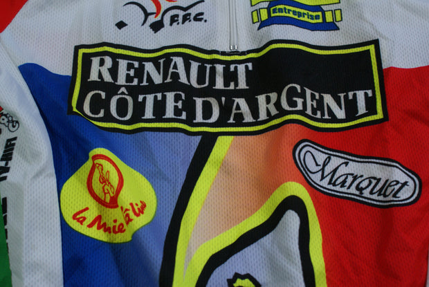 Maillot vélo rétro Renault La mie câline Coulas