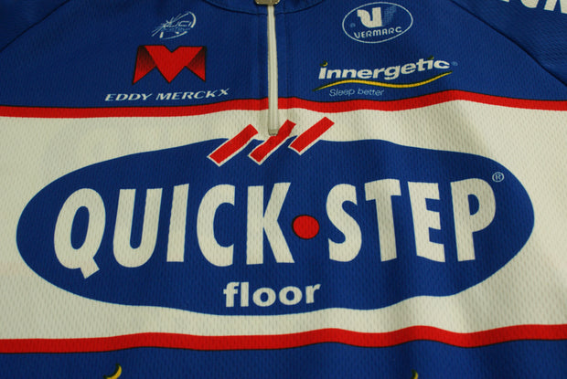 Maillot vélo rétro Vermarc Quick Step Eddy Merckx Innegertic UCI PRojob Peugeot