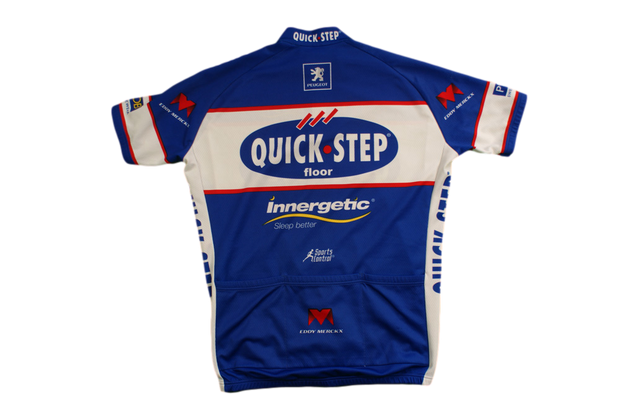 Maillot vélo rétro Vermarc Quick Step Eddy Merckx Innegertic UCI PRojob Peugeot