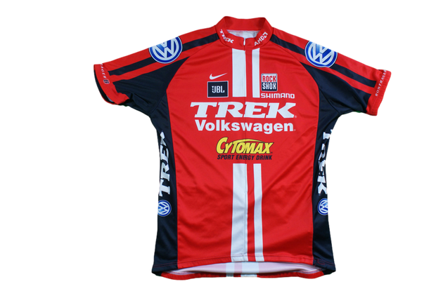 Maillot vélo rétro Nike Trek Volkswagen Rock Shox Shimano JBL