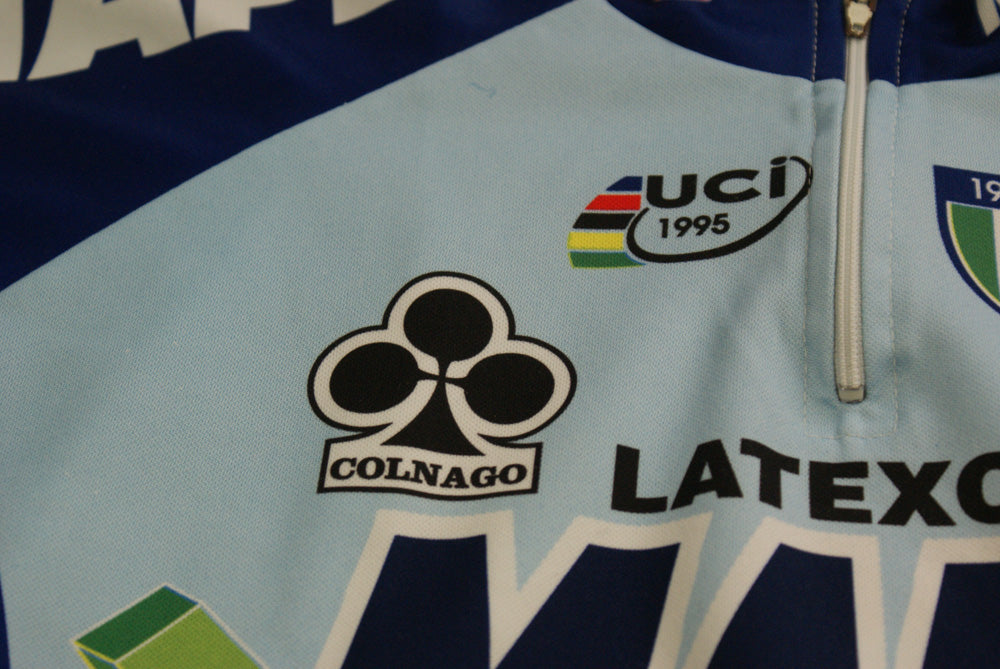 Maillot Cycliste Vintage Sportful Mapei UCI 1995, Homme, Taille L, Manches Courtes
