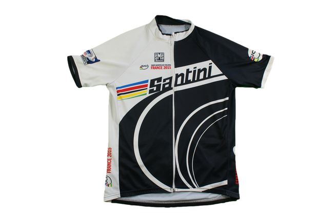 Maillot vélo rétro Santini Saint-Quentin-en-Yvelines France 2015