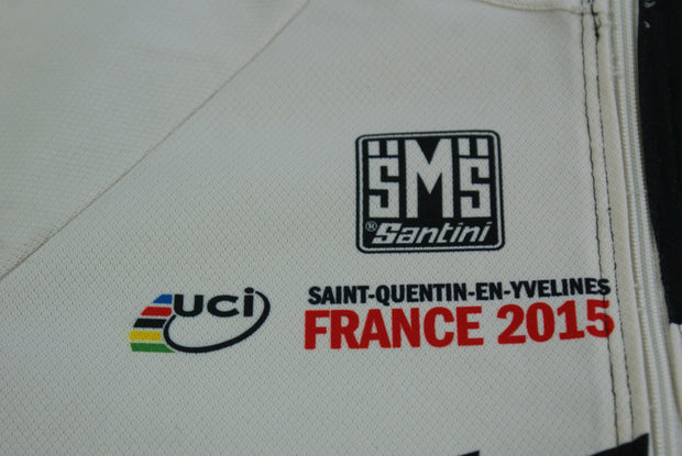 Maillot vélo rétro Santini Saint-Quentin-en-Yvelines France 2015