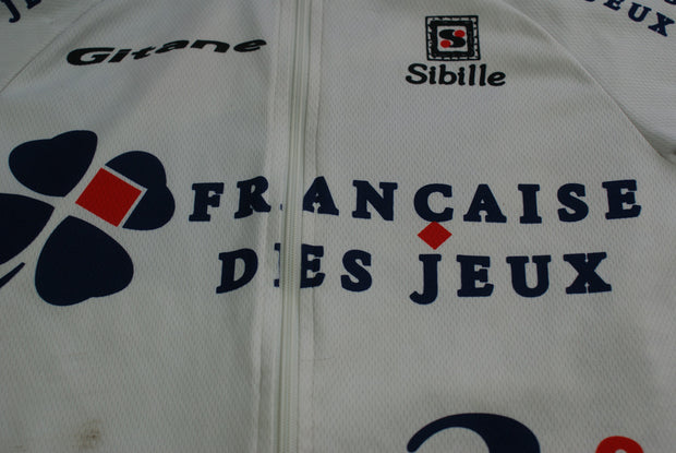 Maillot vélo vintage Sibille Française des jeux Gitane Maillot vélo vintage Sibille Française des jeux Gitane