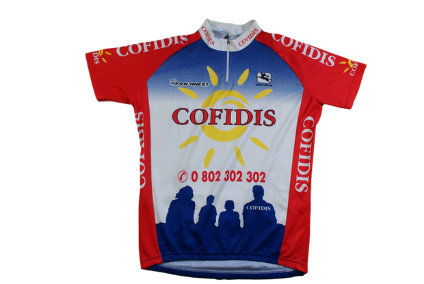 Maillot vélo rétro Giordana Cofidis