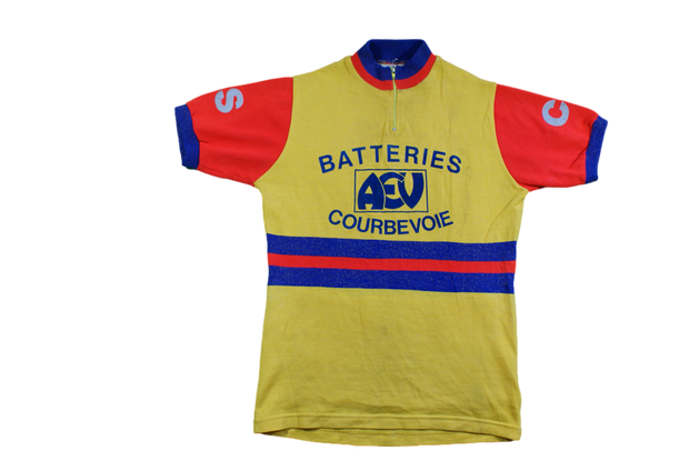 Maillot vélo rétro Batteries Courbevoie