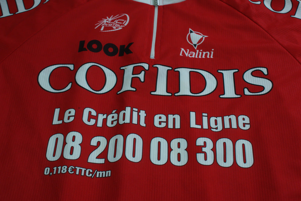 Maillot cyclisme rétro Nalini Cofidis UCI Look