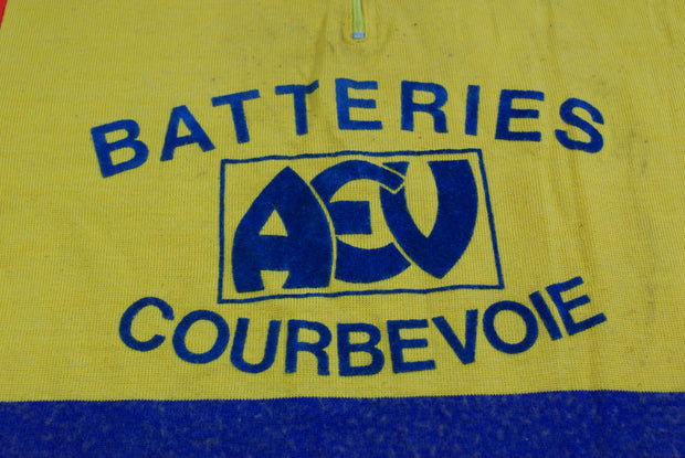 Maillot vélo rétro Batteries Courbevoie