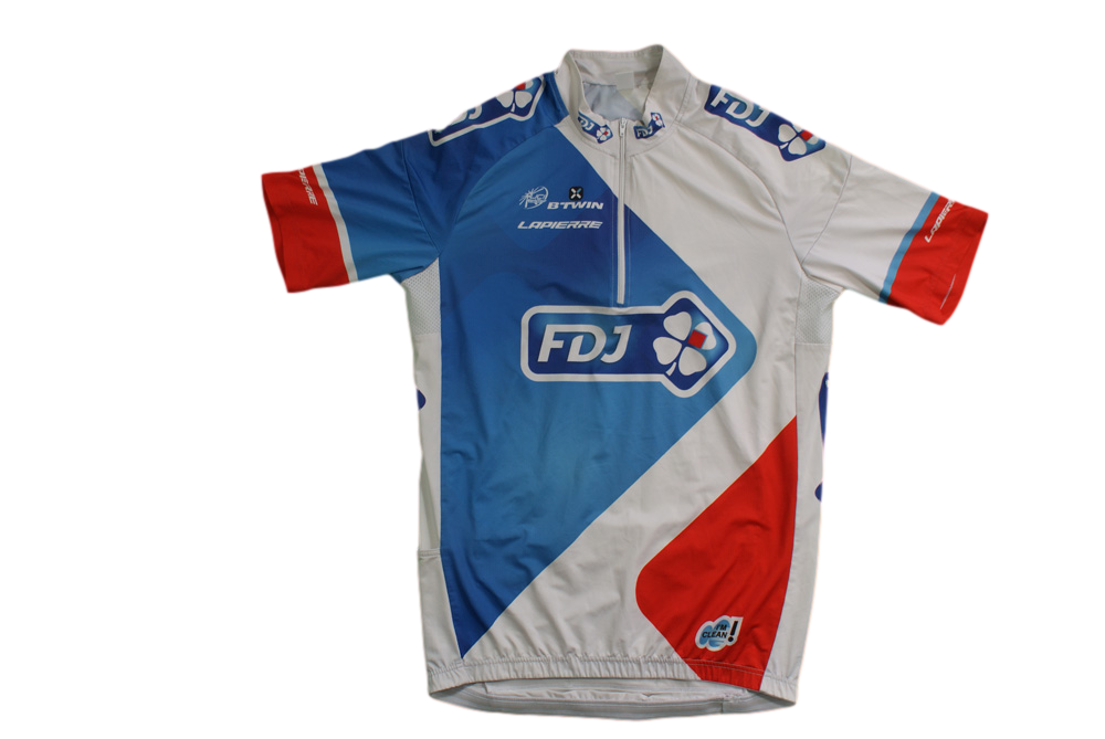 Maillot vélo vintage b'Twin Française des jeux Lapierre