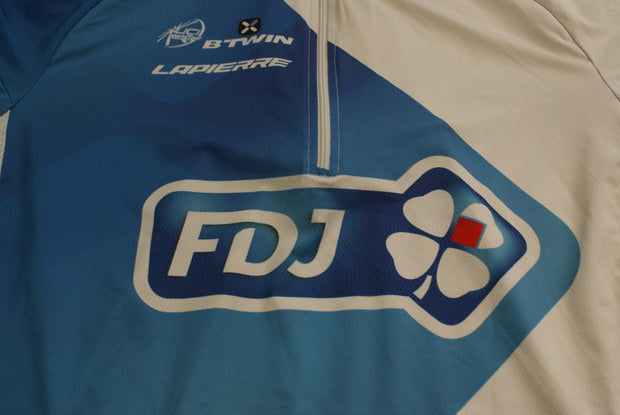 Maillot vélo vintage b'Twin Française des jeux Lapierre