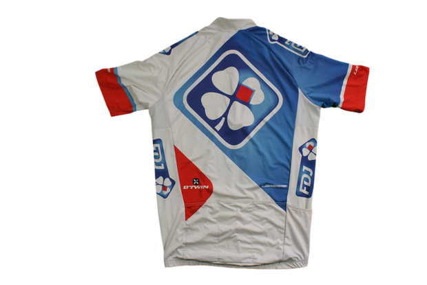 Maillot vélo vintage b'Twin Française des jeux Lapierre