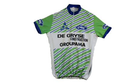 Maillot vélo rétro Tricots du rocher Groupama