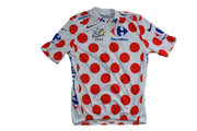 Maillot à pois vélo rétro Nike Carrefour Tour de France 2009