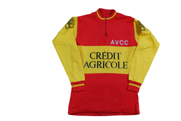 Maillot vélo rétro Crédit Agricole