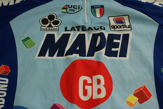 Maillot vélo rétro Sportful Mapei Colnago Latexco UCI 1995