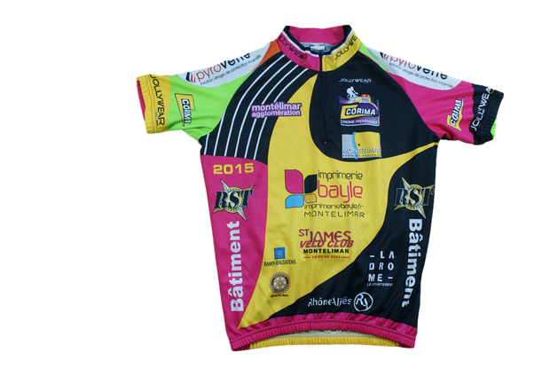 Maillot cyclisme vintage Jollywear 2015 Montélimar