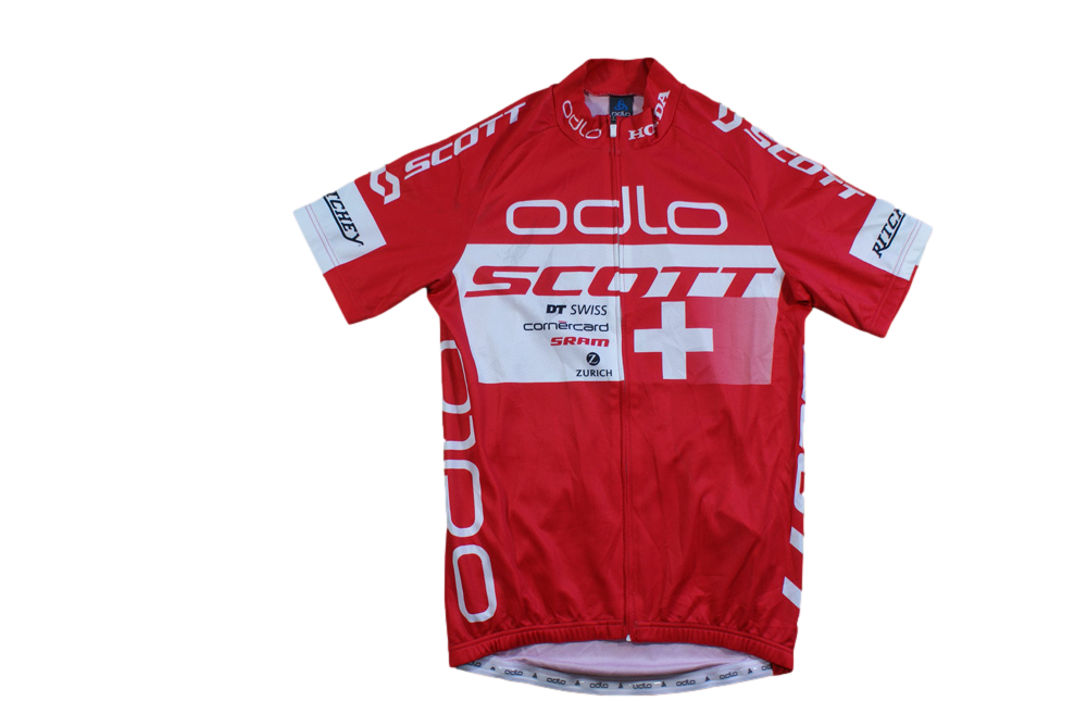 Maillot vélo vintage Odlo Swiss Scott Honda