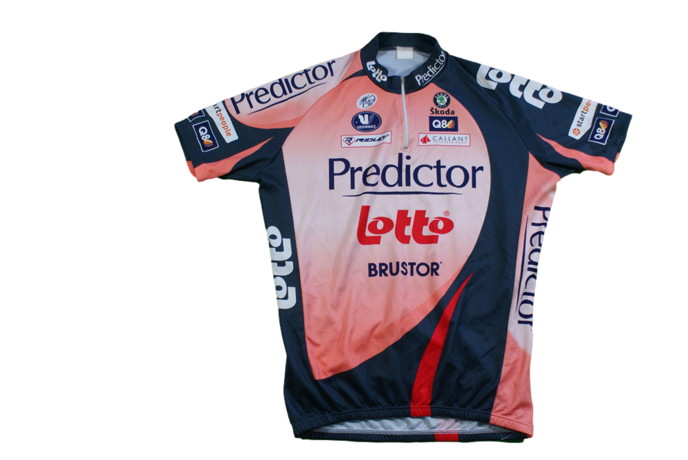 Maillot Cyclisme Vintage Vermarc - Lotto UCI Skoda, Taille XL, Multicolore