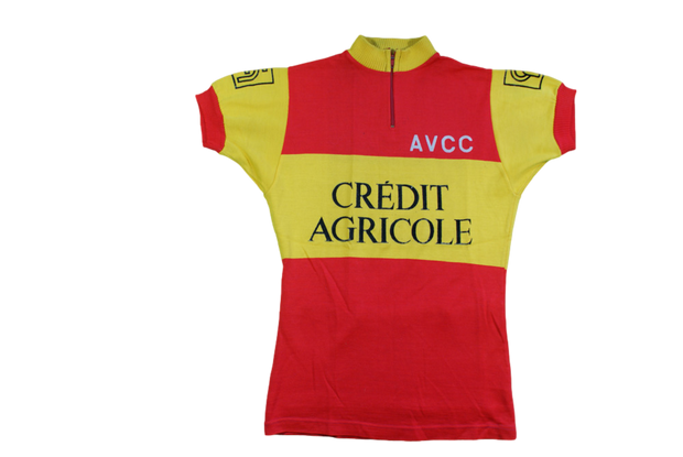 Maillot vélo rétro Crédit Agricole AVCC