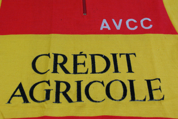 Maillot vélo rétro Crédit Agricole AVCC