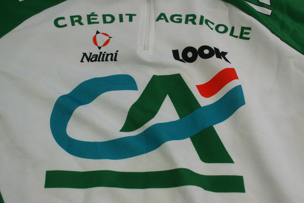 Maillot vélo rétro Nalini Crédit Agricole Look