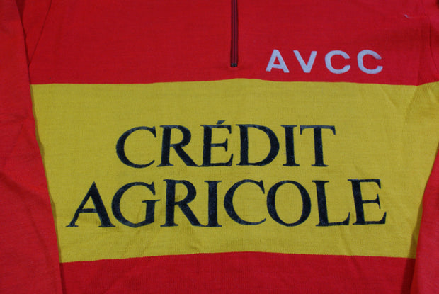 Maillot vélo rétro AVCC Crédit Agricole