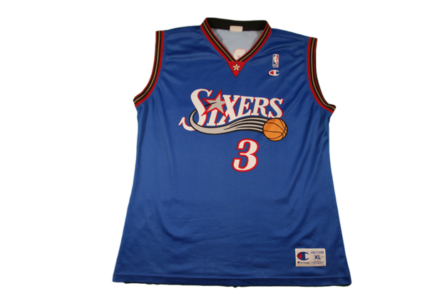 Maillot basket rétro Sixers Philadelphie N°3 Iverson NBA