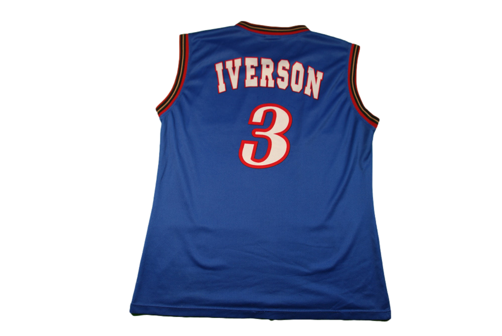 Maillot basket rétro Sixers Philadelphie N°3 Iverson NBA