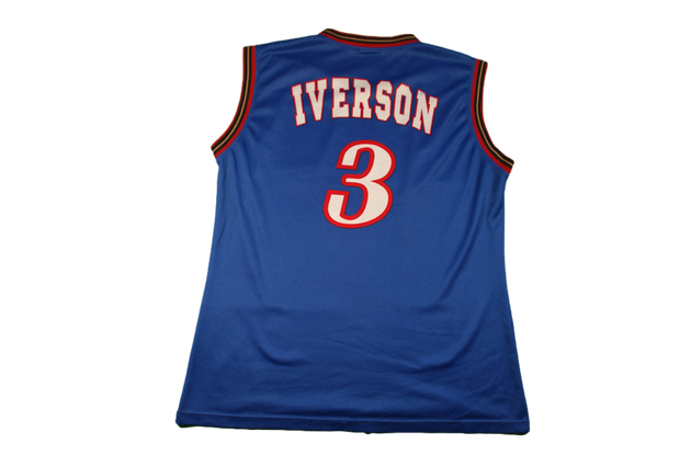Maillot basket rétro Sixers Philadelphie N°3 Iverson NBA