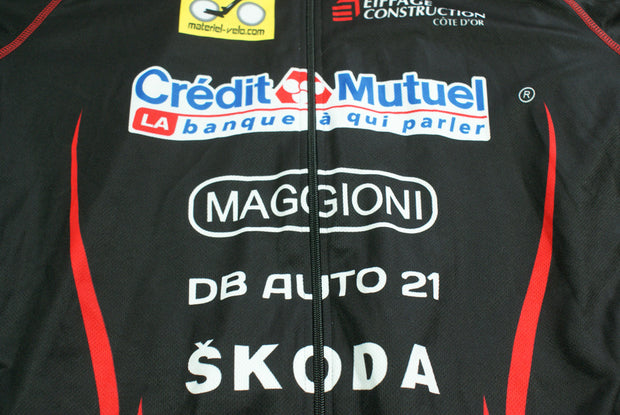 Maillot vélo rétro Halgand Crédit Mutuel Eiffage Doras Skoda Maggioni