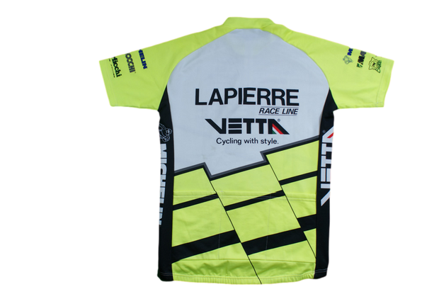 Maillot vélo rétro Nalini Lapierre Marzocchi Mavic Magura Vetta Michelin