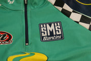 Maillot vélo rétro Santini Bianchi Manitou Shimano Selle Italia