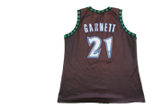 Maillot basket rétro Timberwolves Minnesota N°21 Garnett NBA