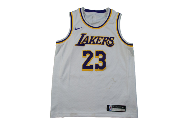 Maillot basket rétro Lakers Los Angeles N°23 James enfant NBA