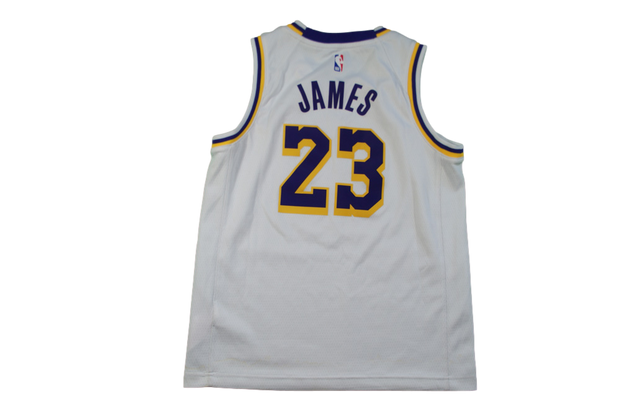 Maillot basket rétro Lakers Los Angeles N°23 James enfant NBA