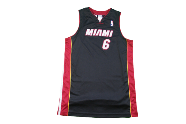 Maillot basket rétro Heat Miami N°6 James enfant NBA