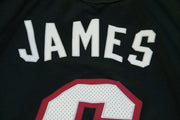 Maillot basket rétro Heat Miami N°6 James enfant NBA